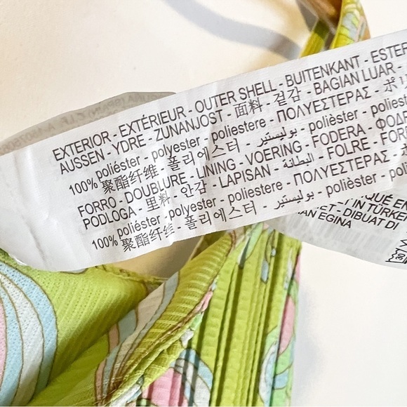 NWT Zara Lime Green Printed Pleated Y2K Crop Top - Picture 6 of 6